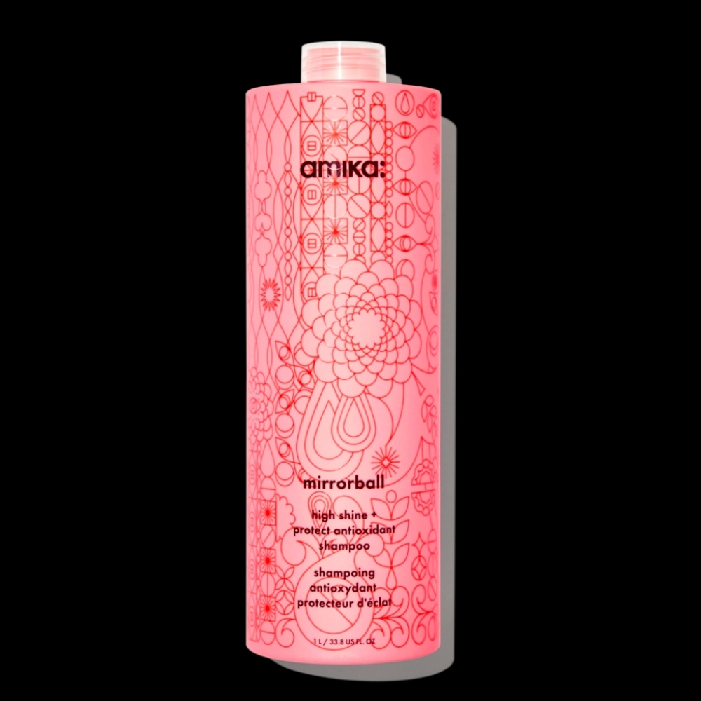 Amika Mirrorball High Shine plus antioxidant Shampoo Liter 33.8oz